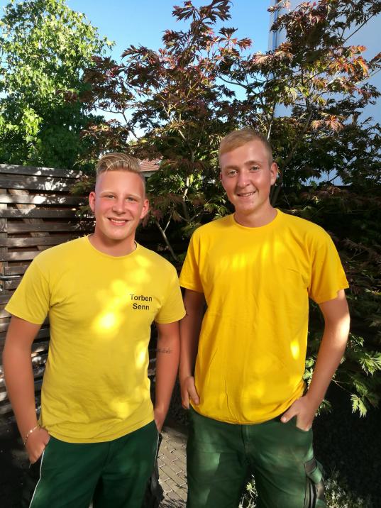 Torben Senn und Jonas Schröder  – unsere neuen Jung-Landschaftsgärtner